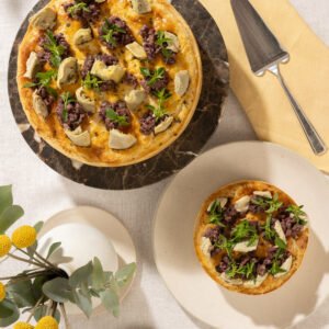 Torta especial de alcachofra com tapenade