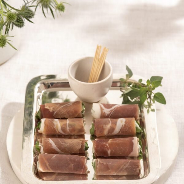 Túnel de parma com bluecheese e rúcula