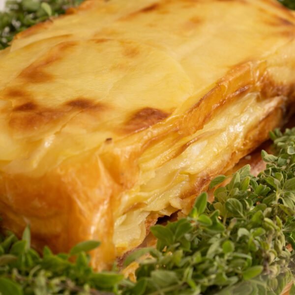 26- Mil folhas de batata au gratin de gruyère