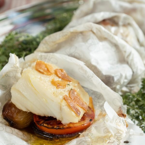 10- Bacalhau ao forno em papelote