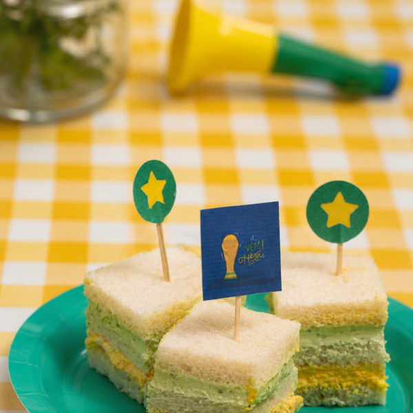 07- Tramezzine verde e amarelo de rúcula e cenoura