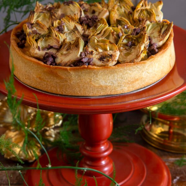 11- Grand torta de alcachofra com tapenade